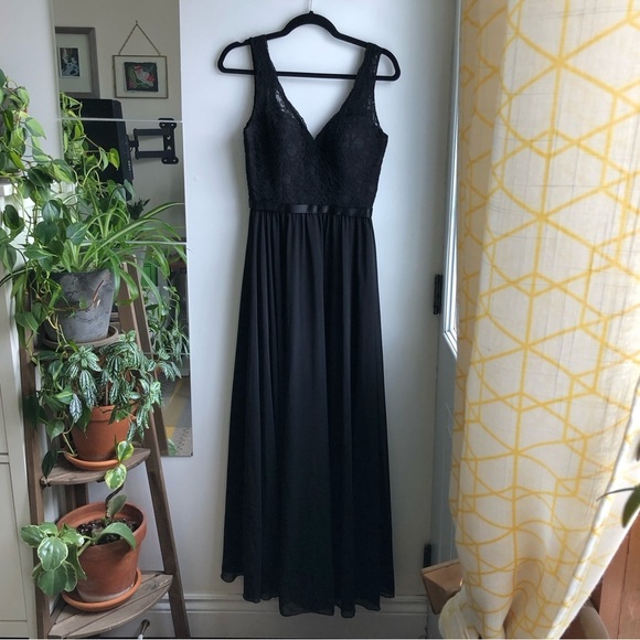 Mori Lee Dresses & Skirts - MORI LEE By Madeline Gardner Black Lace Formal Dress